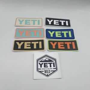 Yeti Black and White Adventure Sticker